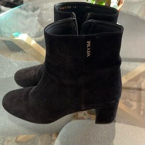 Prada suede boots